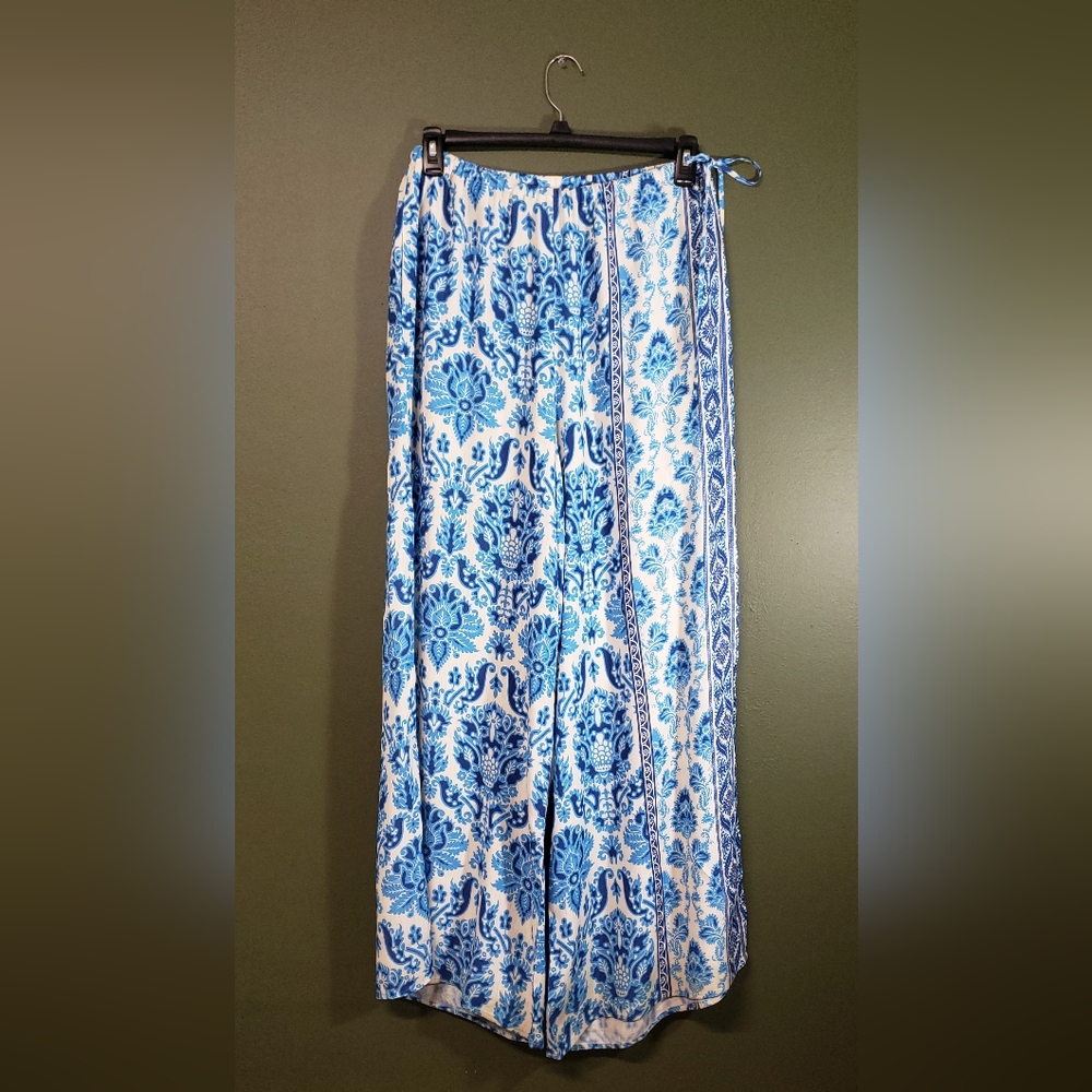 Anthropologie Plenty by Tracy Reese Paisley Wide-Leg Pants